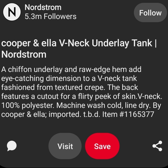 Cooper & Ella V neck underlay tank - Picture 9 of 9